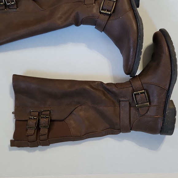 Baretraps Calf Length Boots Brown Man made Leather - 7.5 - Picture 2 of 14